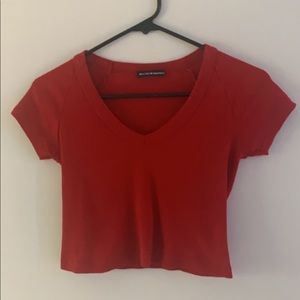 BRANDY MELVILLE RED CROP TOP